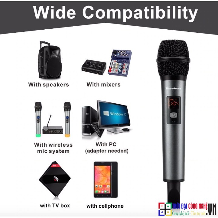 Micro Karaoke Excelvan K18V Cho Loa Bluetooth JBL: Xtreme, Charge, Boombox... Harman K