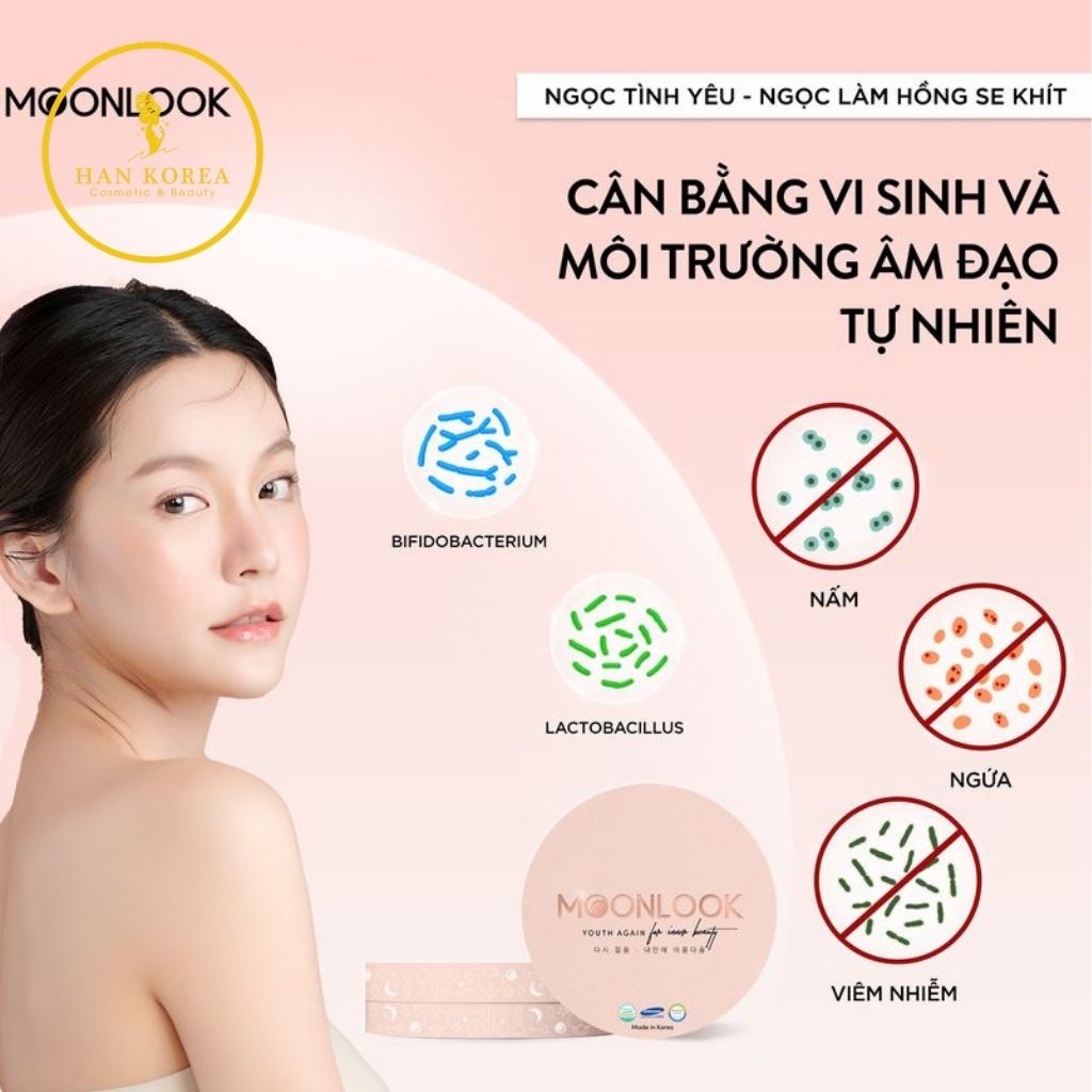 Ngọc thần tình yêu MOON LOOK giúp giảm v.iem ng.ua â.m đạo (hộp 10 viên) HÂN KOREA