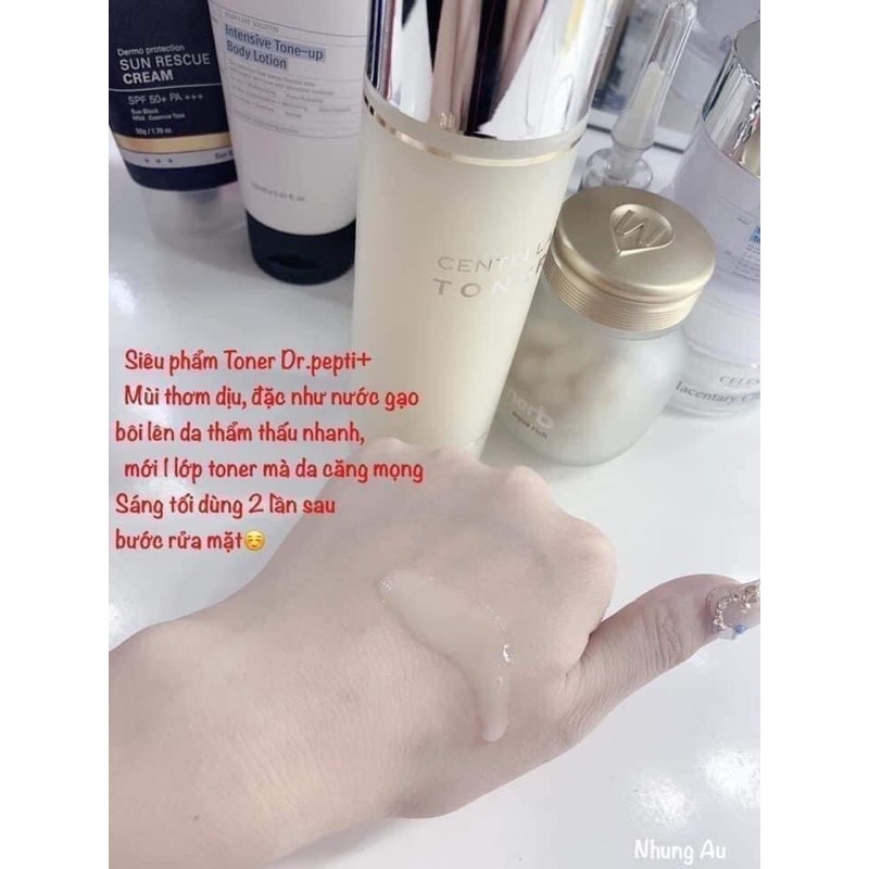 Nước hoa hồng trắng da căng bóng săn chắc da Dr.pepti