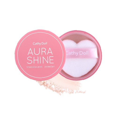 Phấn phủ trong suốt sáng da Cathy Doll Aura Shine Translucent Powder 4.5g