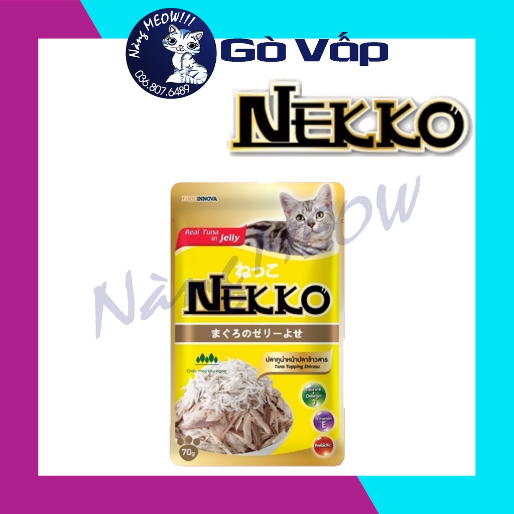 Pate Nekko Jelly Cho Mèo Hàng Nội Địa Thái Gói 70G - Nàng Meow