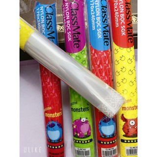 Set 10 Bọc sách SGK các cấp nylon bọc vở cấp 1 Classmate