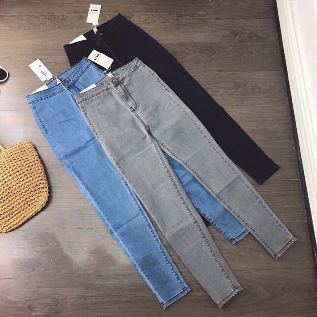 Quần jeans cạp cao (có 4 màu)