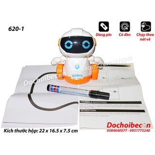 Robot cảm ứng chạy theo đường vẽ Kids Buddy 620-1 - Dùng pin, có đèn