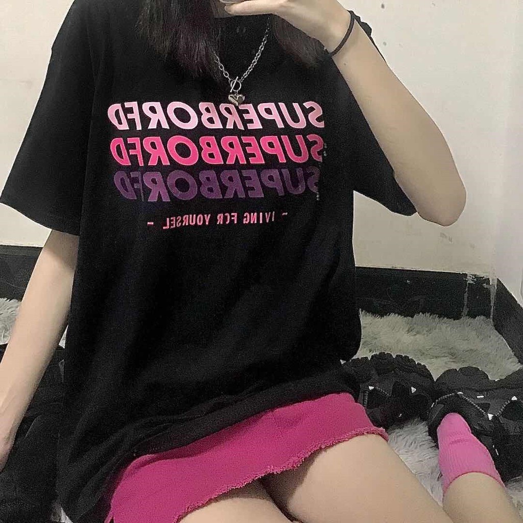 Áo phông nam nữ unisex tay lỡ Pink Banmaiex, áo thun form rộng oversize phong cách siêu chất