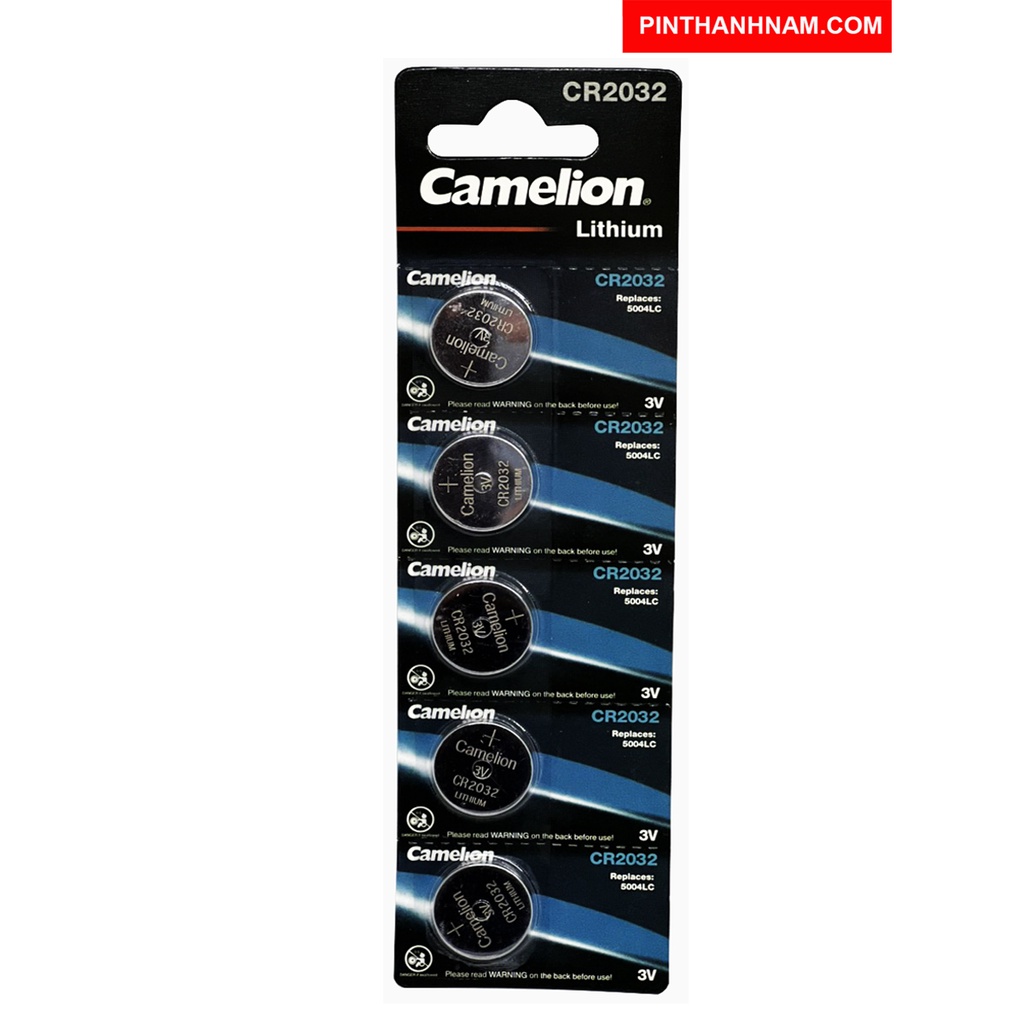 Pin CR2032 Camelion vỉ 5 viên lithium 3V dung lượng cao
