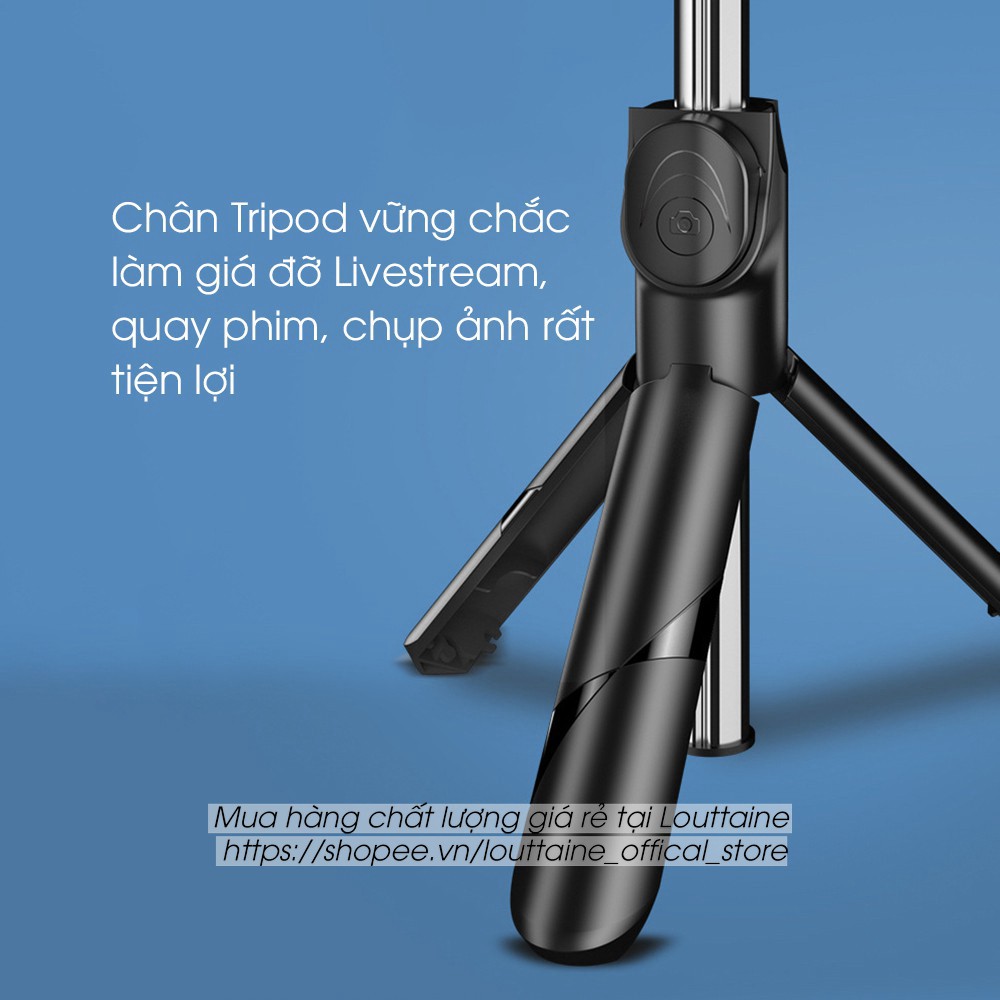 Gậy chụp ảnh XT-02, gậy tự sướng có bluetooth 3 chân đa năng,selfie , chụp hình, giá đỡ điện thoại, livestream | BigBuy360 - bigbuy360.vn
