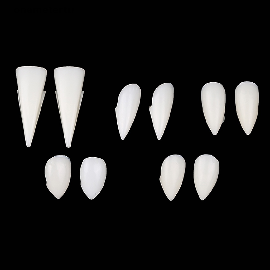Răng Nanh Ma Cà Rồng Bằng Nhựa Resin DIY Trang Trí Tiệc Halloween