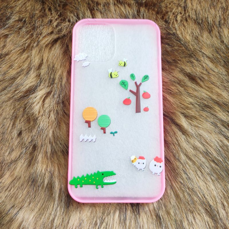 Ốp ngẫu nhiên viền màu Iphone in hình dễ thương dòng máy 7P--&gt;12promax