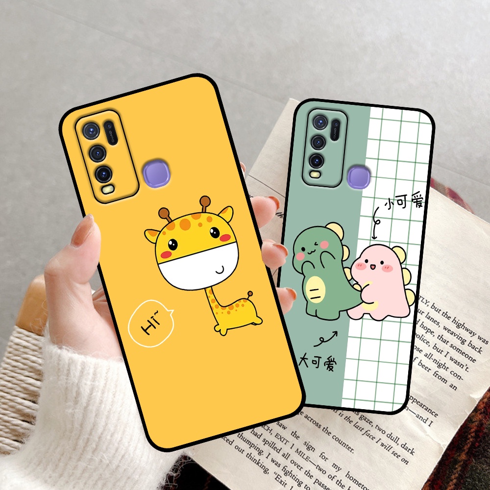 Ốp Vivo Y30 / Y50 in hình quả bơ, hươu, khủng long siêu dễ thương