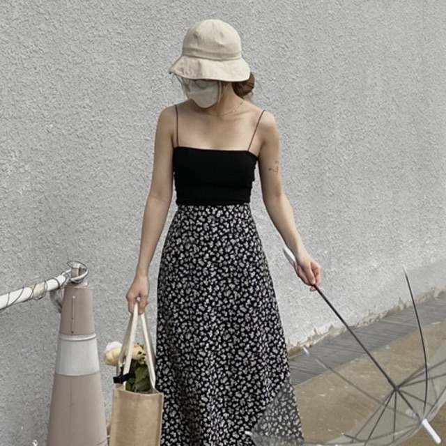 TOP S03 - ÁO DÂY SỢI BÚN 2 MÀU DÁNG CROPTOP