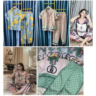 [MUA 1 TẶNG 1] Đồ Lụa Pijama Lụa Satin Hàng Thiết Kế (Loại 1)