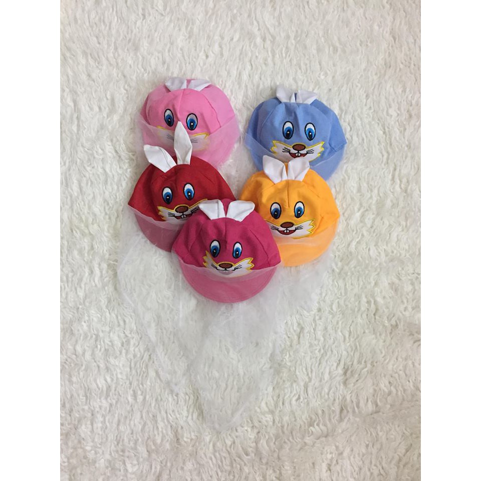 Mũ kèm khăn voan cho bé yêu, nhiều hình ngộ nghĩnh