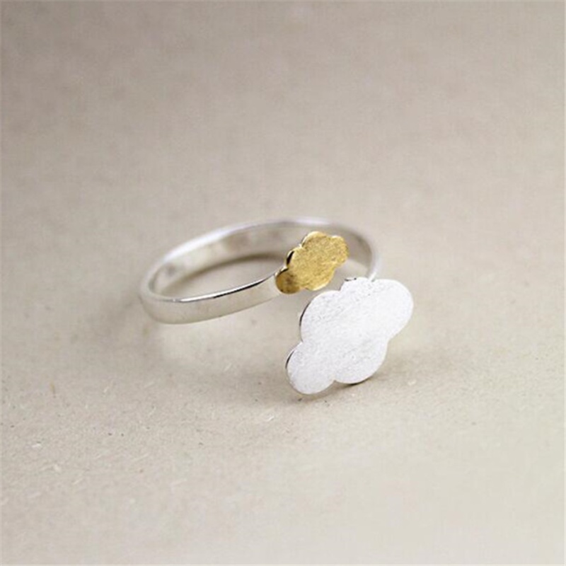 Nhẫn Mạ Bạc 925 Hình Đám Mây Đơn Giản Thời Trang CR251