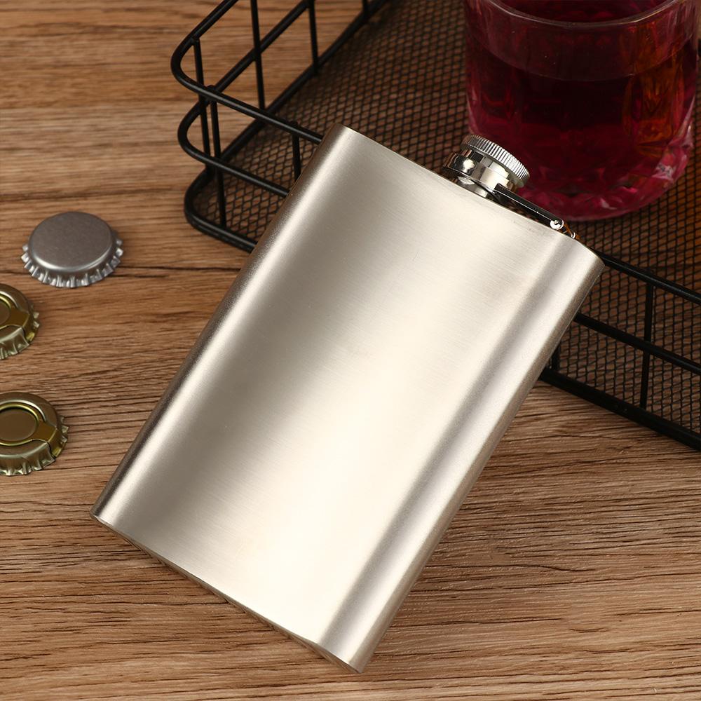Bình Hip MIOSHOP, Bình Rượu Bằng Thép Không Gỉ Di Động, Chai Uống Chống Rò Rỉ Rượu Whisky Giá Đỡ Cho Tiệc Cưới Thanh