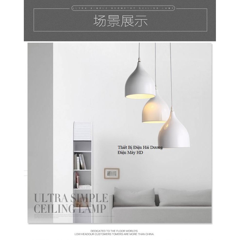 Bộ 3 thả giọt nước bé TN259 18cm + 3 bóng Edison T64 ( Đen/Trắng)