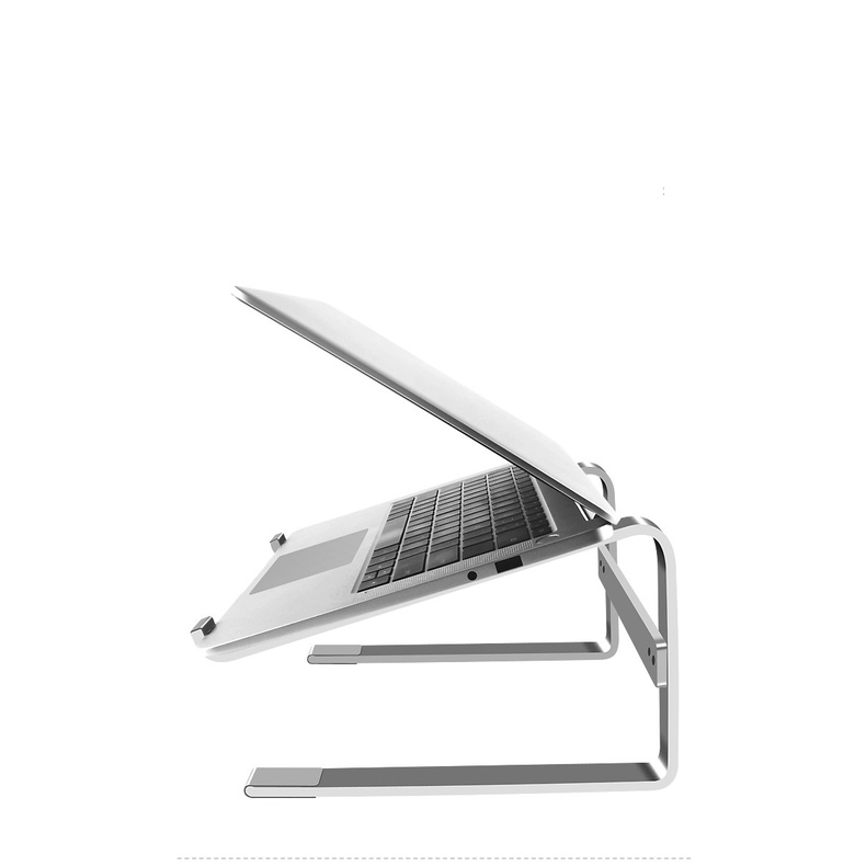 L210 - Giá đỡ nâng cao laptop bằng nhôm, hỗ trợ tản nhiệt mã L210, kiêm kê gọn bàn phím ngoài.