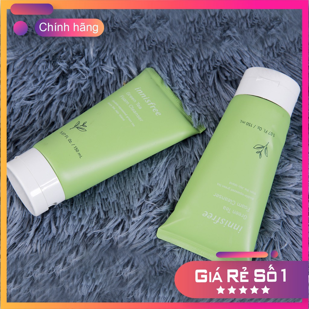 SỮA RỬA MẶT / INNISFREE / Trà Xanh Innisfree Green Tea Cleansing Foam 150ml – Mẫu Mới