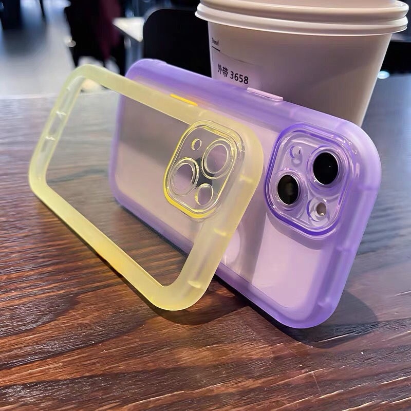 Ốp Điện Thoại TPU Silicon Mềm Trong Suốt Phối Đệm Khí Chống Sốc Dành Cho Iphone 13 12 11 Pro MAX XS MAX XR