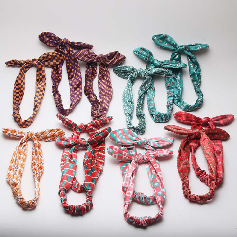 MOCHO Băng Đô Thắt Nút Co Giãn Phong Cách Giáng Sinh Cho Nữ