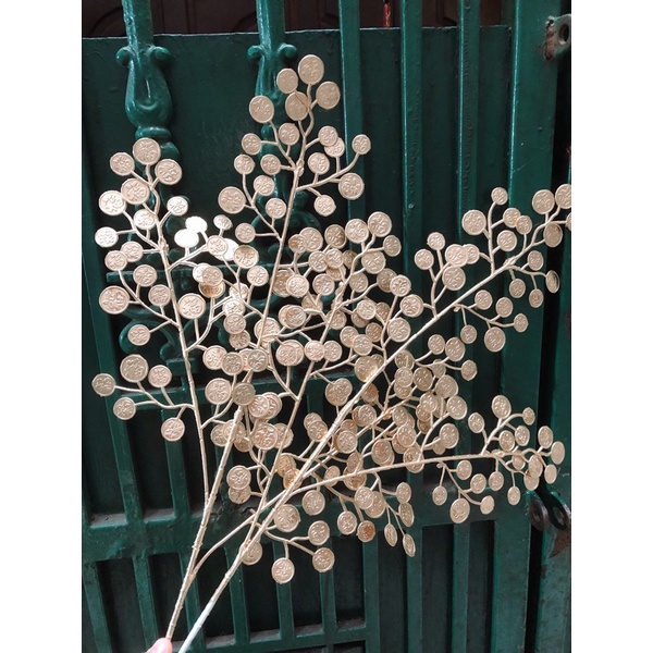 Cành lá táo vàng kim,cành rẻ quạt decor trang trí siêu đẹp