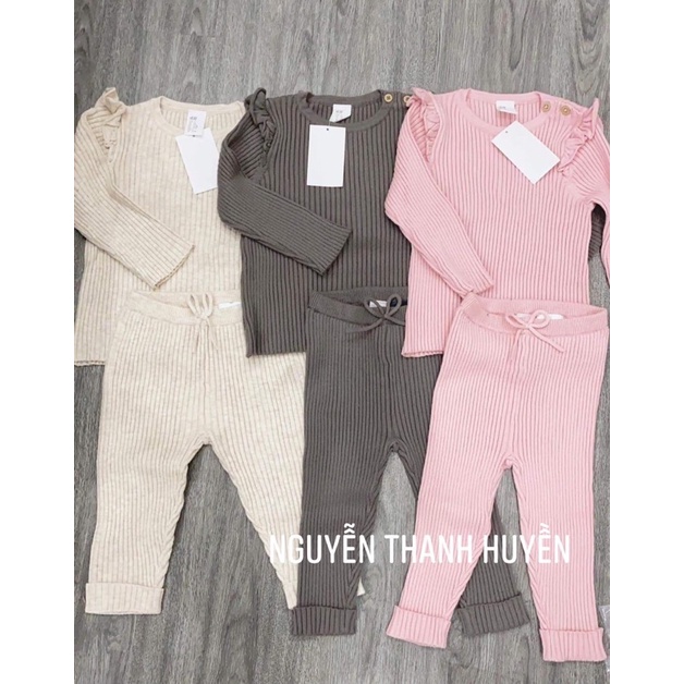 Bộ len tăm cho bé gái sz 18/24M, 2/3y form to