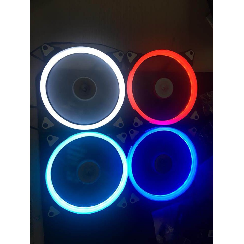 Quạt LED Aigo 14cm (Red - white)