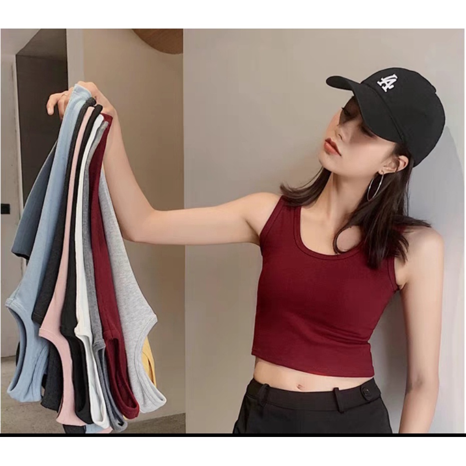 50-90kg Áo balo/áo croptop năng động chất vải bozip co giãn mạnh, thoáng mát