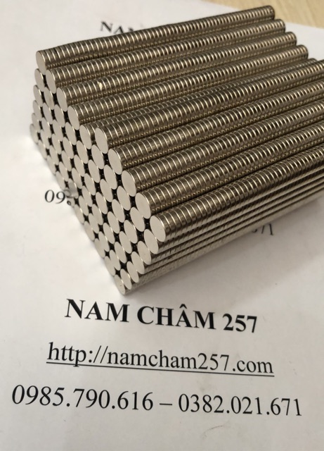 [Xả Kho]50 viên nam châm trắng 8x2mm, loại nam châm đất hiếm giá rẻ