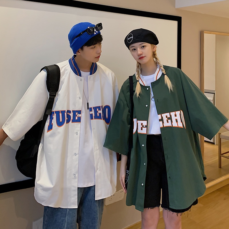 Áo sơ mi ngắn tay dáng rộng thoải mái dành cho nam | BigBuy360 - bigbuy360.vn