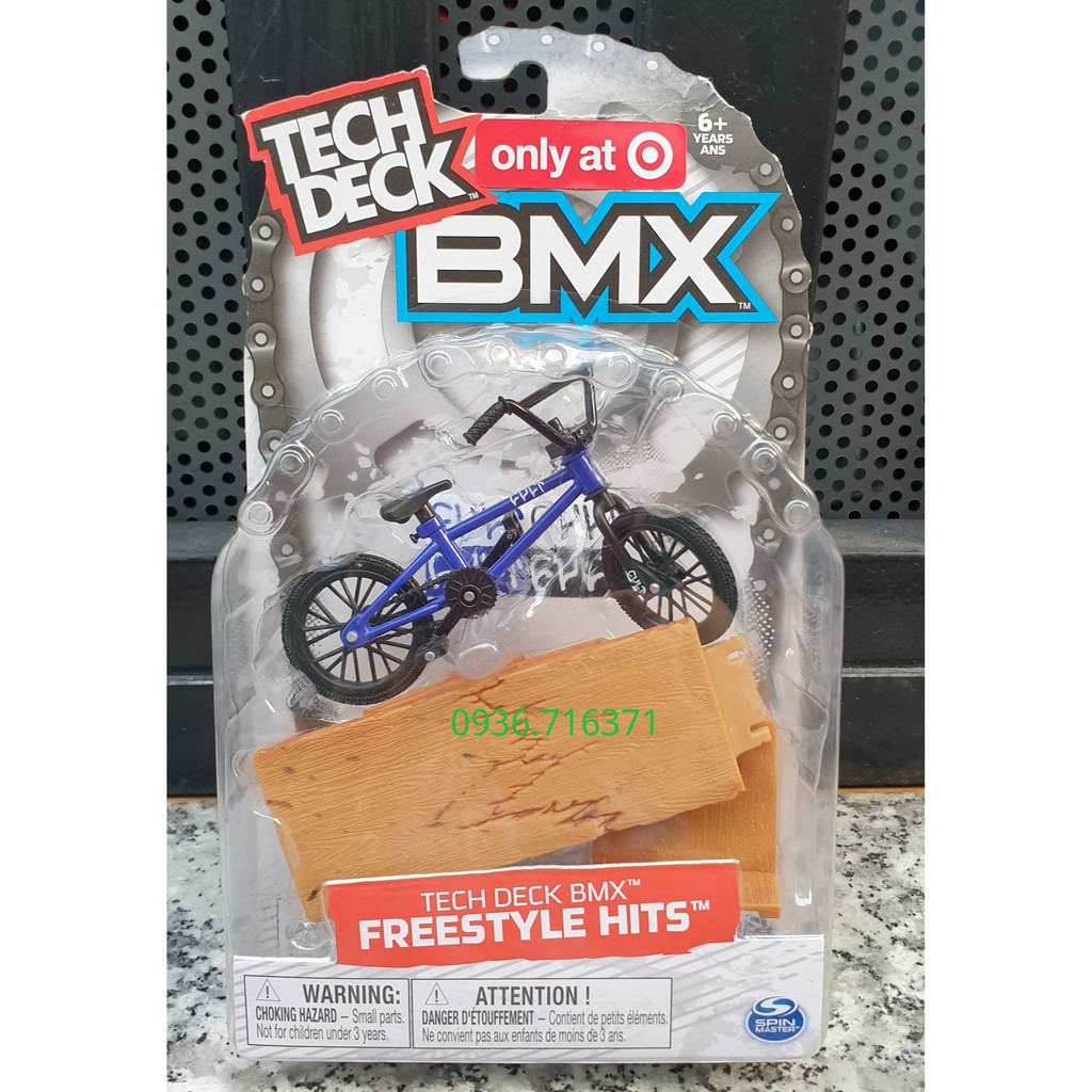 Mô hình đồ chơi xe đạp Tech Dech BMX Spin Master - Canada  có kèm phụ kiện như hình