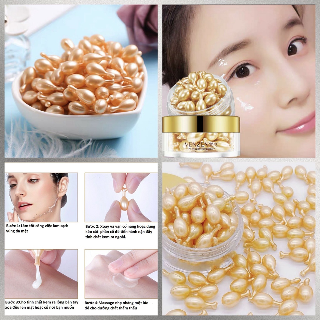 Nạ Viên VENZEN bôi vitamin dưỡng da căng bóng mịn màng  Giá sỉ
