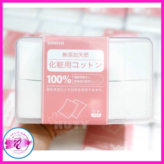 Bông Tây Trang Miniso Hộp 1000 Miếng Mềm Mịn | BigBuy360 - bigbuy360.vn