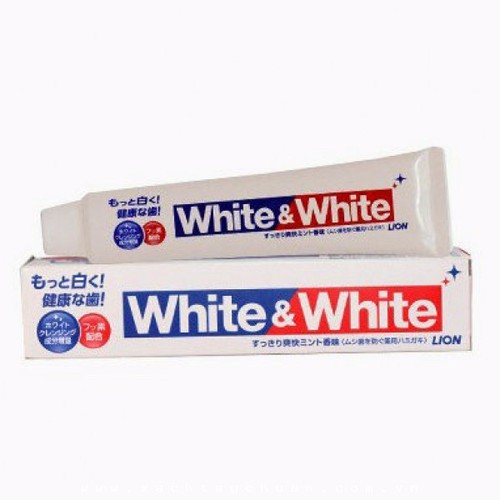 Kem Đánh Răng White & White Nhật Lion 150g