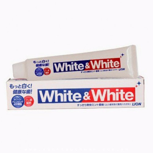 Kem Đánh Răng White &amp; White Nhật Lion 150g