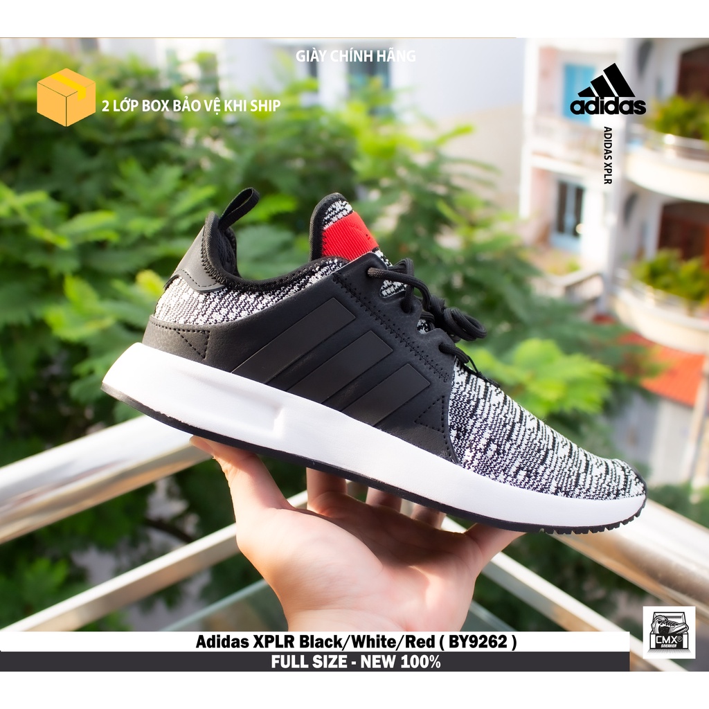 [ HÀNG CHÍNH HÃNG ] Giày Adidas XPLR Black/White/Red ( BY9262 ) - REAL AUTHENTIC 100%