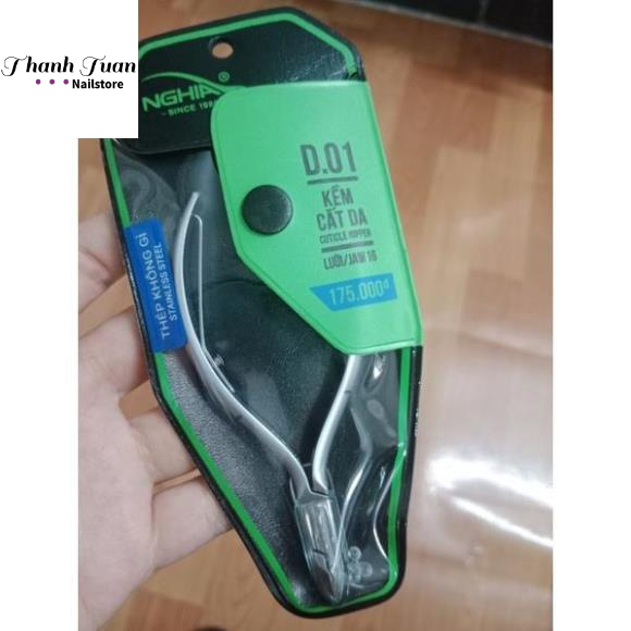 Kềm cắt da D.01 - Kềm Nghĩa chính hãng - Phụ kiện nail
