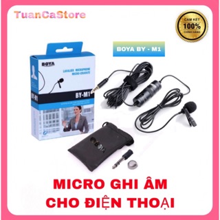 Micro ghi âm cài áo boya by - m1 cho điện thoại chính hãng 100%