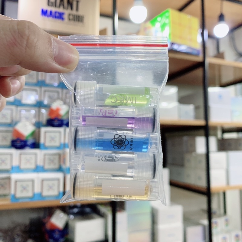 Dầu bôi trơn Rubik combo 5 lọ 1,5ml mẫu thử Orbit Silicone Chloros Sub-10 cao cấp