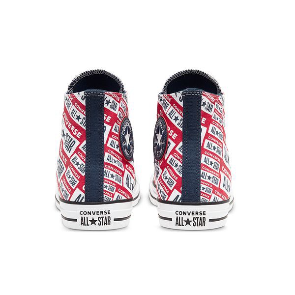Giày Sneaker Unisex Converse Chuck Taylor All Star Logo Play Hi Red - 166984V