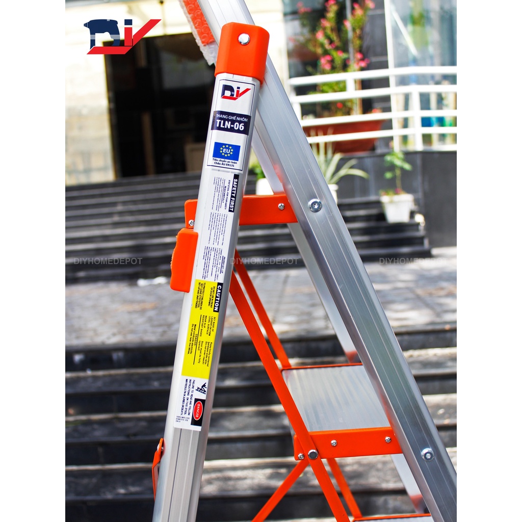 Thang nhôm ghế 6 bậc DIY TLN-06