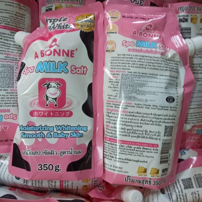 Muối Tắm Sữa Bò Tẩy Tế Bào Chết Có Tem Nhập Khẩu Chính Hãng💖FREESHIP💖 Muối Tắm Bò A Bonne Spa Milk Salt Thái Lan 350gr | BigBuy360 - bigbuy360.vn