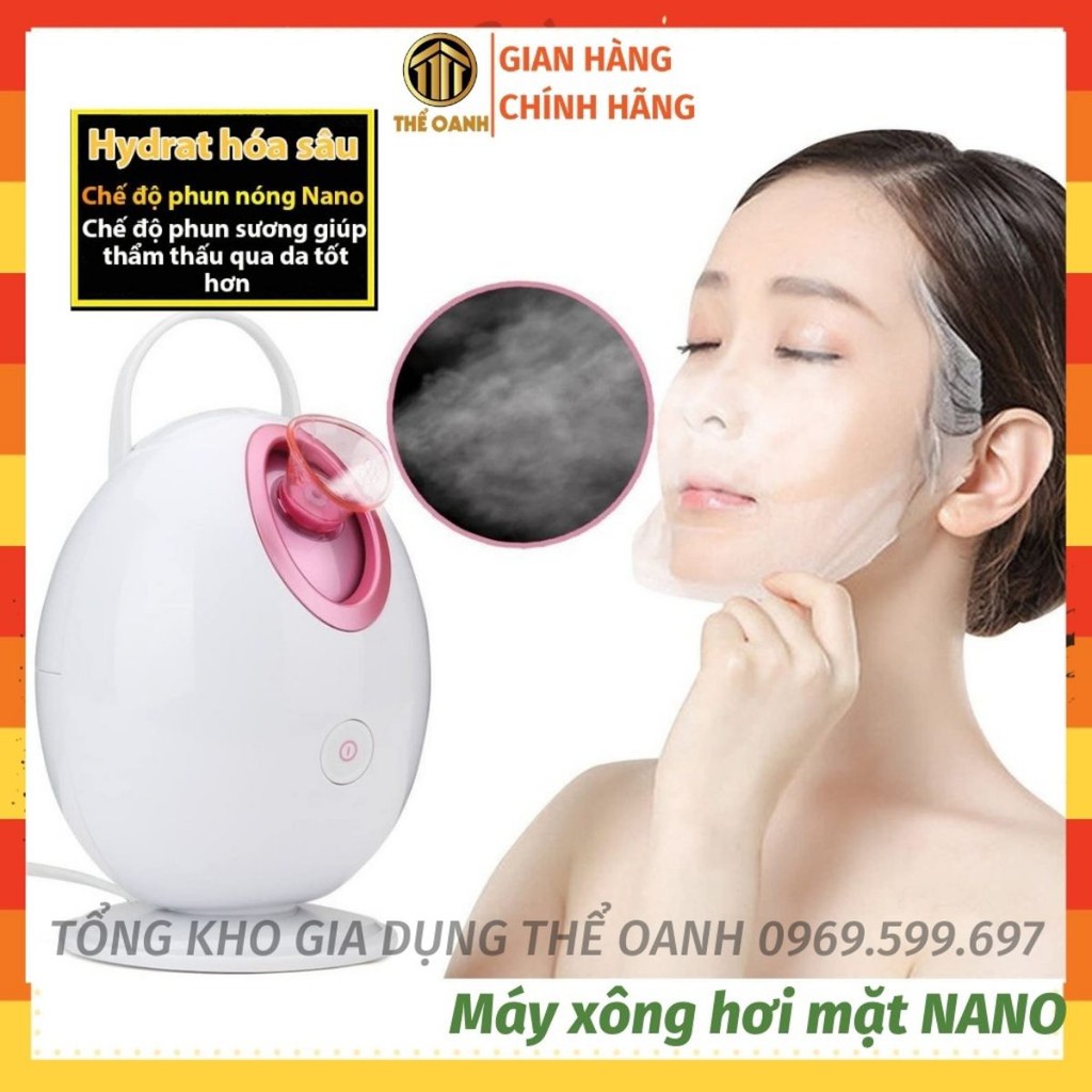 Máy xông hơi mặt ion⚡SẠCH DA⚡ máy xông hơi mặt mini spa VGRL NTFS-528