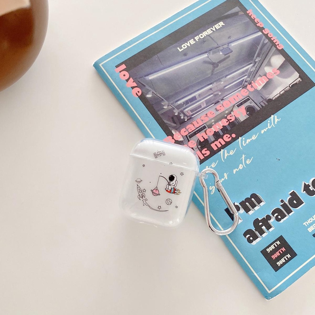 New astronaut capa For AirPods 2/1 Pro Case ins Cute Pendant keyring headphone cases For Air pods 3 Pro silicone Earphone Cover