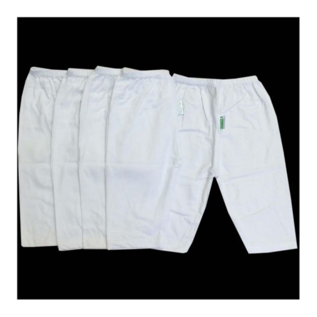 Combo 5 quần dài cotton trắng