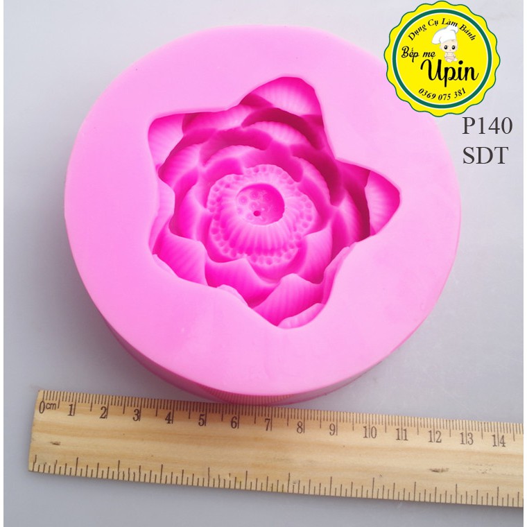 Khuôn Silicon Sen Đại To Hoa Sen Trang Trí Bánh