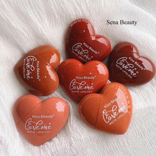 Set 6 thỏi son KISS BEAUTY // Son Trái Tim LOVE ME