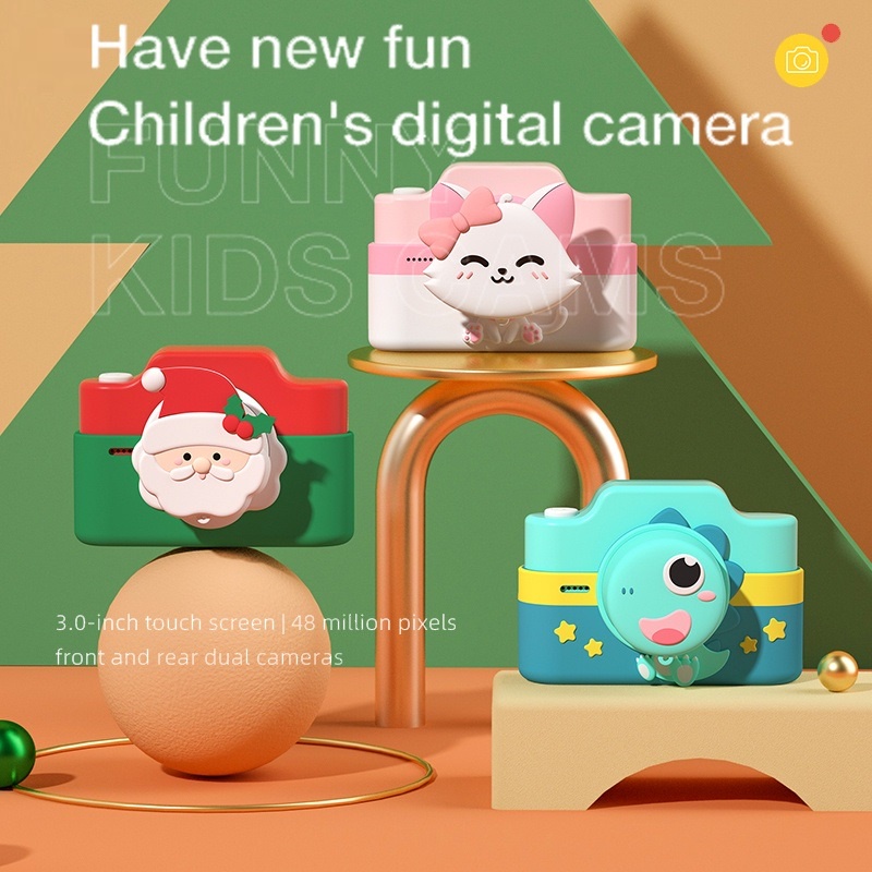 ✨Cổ Phiếu Sẵn Sàng✨ Máy Ảnh Kỹ Thuật Số 4K Màn Hình Cảm Ứng 48MP 3 inch Dành Cho Trẻ Em