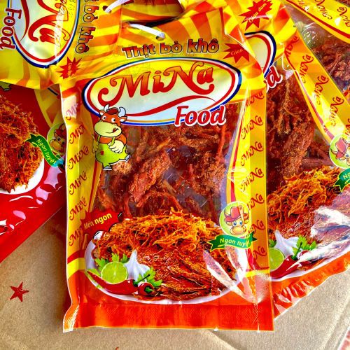 Bò Khô, Thịt Bò Khô Sợi Mina Siêu Ngon Gói 50gr | BigBuy360 - bigbuy360.vn