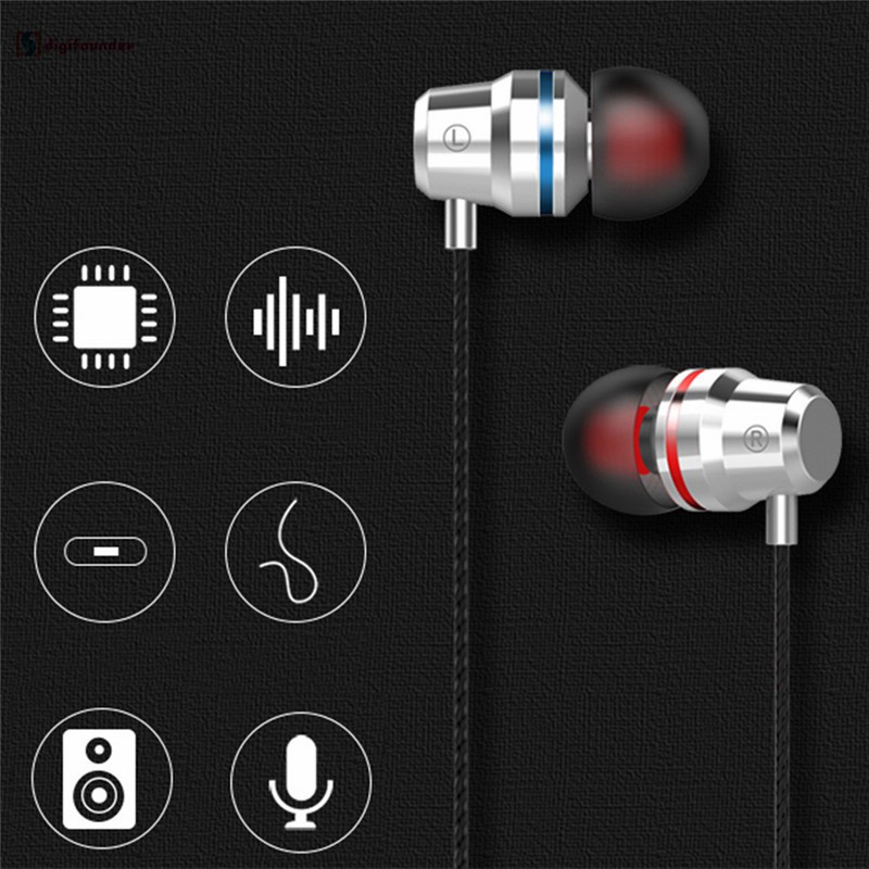 Tai nghe nhét tai vỏ kim loại giắc cắm 3.5mm chuyên dụng cho IP Huawei
